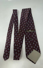 Load image into Gallery viewer, Mario Valentino Mens Burgundy Floral Italian Silk Adjustable Long Designer Tie
