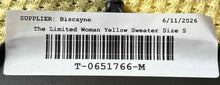 Load image into Gallery viewer, The Limited Womens Yellow 3/4 Sleeve Button Front Cardigan Sweater Size Small
