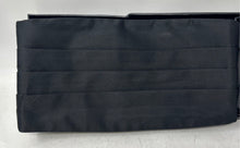 Load image into Gallery viewer, Bassil Mens Black Hand Tailored Cummerbund And Bow Tie Gift Set With Box
