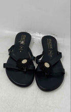 Load image into Gallery viewer, Italian Shoemakers Womens Black Open Toe Slip-On Slide Sandal Size 9
