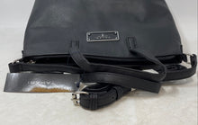 Load image into Gallery viewer, T Tahari Womens Black Inner Pocket Crossbody Strap Satchel Bag With Tags
