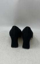 Load image into Gallery viewer, Laura Scott Womens Black Square Toe Slip-On Block Pump Heels Size 9.5M
