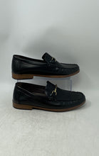 Load image into Gallery viewer, Aston Marc Mens Black Moc Toe Slip-On Driving Loafer Shoes Size 10
