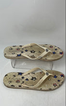 Load image into Gallery viewer, Coach Womens Abbigail Beige Star Printed Slip-On Flip Flop Sandals Size 10 B

