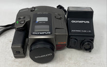 Load image into Gallery viewer, Olympus AZ-4 Zoom Black Infinity Super Film Camera With Case And Accessories
