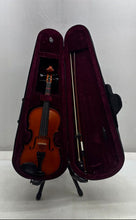 Load image into Gallery viewer, Brown Musical Instrument Right-Handed 4 String Acoustic Violin With Bow In Case
