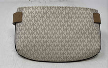 Load image into Gallery viewer, Michael Kors Womens White Brown Monogram Print Adjustable Waist Strap Fanny Pack
