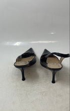 Load image into Gallery viewer, Charles David Womens Amy Black Leather Pointed Toe Slingback Heels Size 7.5B
