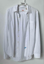 Load image into Gallery viewer, Levi's Mens White Long Sleeve Pockets Collared Button-Up Shirt Size Medium
