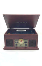 Load image into Gallery viewer, Victrola Model VTA-250B Antique Built-In-Radio CD Player Turntable Not Tested
