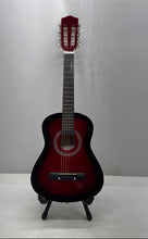 Load image into Gallery viewer, Ashthorpe Model B21 Dark Red Small Size Acoustic Guitar With Gig Bag
