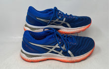 Load image into Gallery viewer, Asics Mens Gel Nimbus 22 1011A680 Blue Orange Lace-Up Sneaker Shoes Size 11.5
