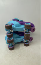 Load image into Gallery viewer, Roller Derby Girls Trac Star Multicolor Adjustable Roller Skates Size 3-6
