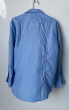 Load image into Gallery viewer, Fusion Mens Light Blue Long Sleeve Collared Slim Fit Dress Shirt 17-17.5 32/33
