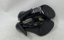Load image into Gallery viewer, Michael Kors Womens Berkley Black Leather Open Toe T-Strap Heels Size 7M
