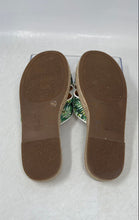 Load image into Gallery viewer, Jessica Simpson Womens Brown Tropical Print Slip-On Slide Sandals Size 5.5 M
