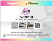 Load image into Gallery viewer, Authentic Tory Burch Women's Metallic Brown Gold-Tan Glasses
