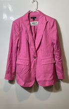 Load image into Gallery viewer, Ann Taylor Womens Pink Peak Lapel Long Sleeve One-Button Blazer Jacket Size 6
