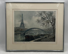 Load image into Gallery viewer, Maurice Legendre Paris La Tour Eiffel ET La Seine Framed Art Print
