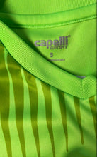 Load image into Gallery viewer, Capelli Sport Mens Green Short Sleeve #99 Soccer Goalkeeper Jersey Size Small
