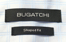 Load image into Gallery viewer, Bugatchi Mens Blue Check Shaped Fit Long Sleeve Button-Up Shirt Size Small
