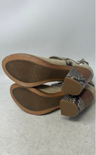 Load image into Gallery viewer, Ariat Womens Cream Brown Leather Peep Toe Block Heel Ankle Booties Size 7.5 B
