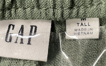 Load image into Gallery viewer, GAP Womens Green Elastic Waistband Front Drawstring Cargo Pants Size Medium
