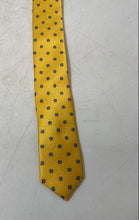 Load image into Gallery viewer, Francesco Rogani Mens Yellow Geometric Silk Adjustable Pointed Tie
