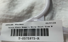 Load image into Gallery viewer, Calvin Klein Womens White Long Sleeve Button Front Blouse Top Size Medium
