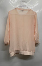 Load image into Gallery viewer, Express Womens Peach Long Sleeve Crew Neck Pullover Blouse Top Size Medium
