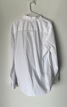 Load image into Gallery viewer, Calvin Klein Mens White Long Sleeve Collared Stretch Button-Up Shirt Size Large
