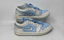 Load image into Gallery viewer, Nike Womens Air Jordan 1 Low SE Blue White Lace-Up Sneaker Shoes Size 6.5
