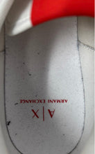 Load image into Gallery viewer, Armani Exchange Mens XUX042 White Red Leather Lace-Up Sneaker Shoes Size 11
