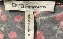 Load image into Gallery viewer, BCBGeneration Womens Black Floral Print Sleeveless Bodysuit Top Size Medium
