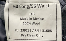 Load image into Gallery viewer, Jos. A. Bank Mens Gray Wool Notch Lapel Two-Button Blazer Jacket Size 60L/56W
