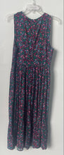 Load image into Gallery viewer, J.Crew Womens Multicolor Printed Floral Tiered A-Line Dress Size Medium
