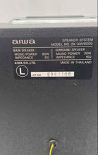 Load image into Gallery viewer, Lot Of 2 Pcs Aiwa SX-ANV8000 Black Home Audio Speaker System Not Tested
