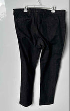 Load image into Gallery viewer, Armani Exchange Mens Black Flat Front Straight Leg Trouser Pants Size 38

