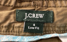 Load image into Gallery viewer, J.Crew Womens Dark Brown Color Cotton Low Fit Cargo Shorts Size 4
