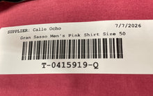 Load image into Gallery viewer, Gran Sasso Mens Pink Cotton Short Sleeve Spread Collar Polo Shirt Size 50
