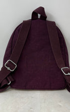 Load image into Gallery viewer, Kipling Womens Purple Zipper Adjustable Strap Top Handle Backpack
