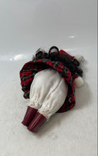 Load image into Gallery viewer, Black Hair Brown Eyes Christmas Style Collectible Porcelain Doll In Dress w/ Hat
