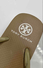Load image into Gallery viewer, Authentic Tory Burch Womens Beige Wedge Heel Flip Flop Sandals Size 6-7 Worn
