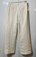 Load image into Gallery viewer, Ann Taylor Womens Beige Flat Front Slash Pockets Wide-Leg Chino Pants Size 10

