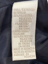 Load image into Gallery viewer, Jones New York Womens Blue Striped Long Sleeve One-Button Blazer Jacket Size 18
