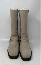 Load image into Gallery viewer, Bearpaw Womens Gray Suede Square Toe Lined Mid-Calf Harness Riding Boots Size 7

