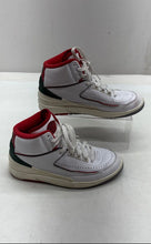 Load image into Gallery viewer, Nike Kids Air Jordan 2 White Round Toe Mid Top Lace-Up Sneaker Shoes Size 6.5Y
