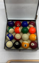 Load image into Gallery viewer, Pool Balls 2 1/4 Cast Phenolic Supreme Billiard Set With Triangle Rack
