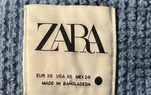 Load image into Gallery viewer, Zara Womens Blue Corduroy Long Sleeve Spread Collar Snap Front Jacket Size XS
