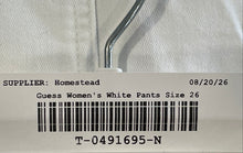 Load image into Gallery viewer, Guess Womens White Denim Pockets Stretch Skinny Leg Jeans Size 26
